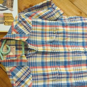 Lucky Brand men's small Classic Fit Pearl Snap shirt S